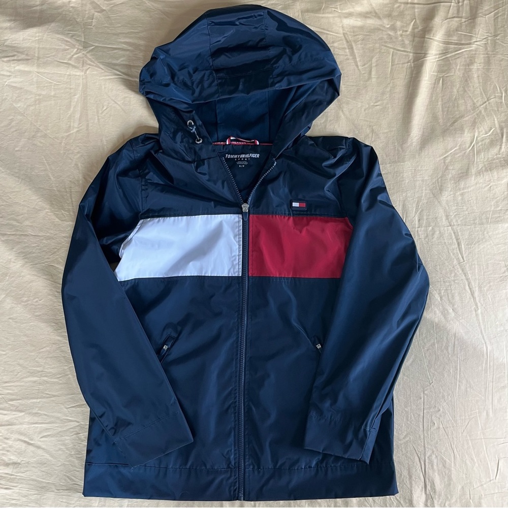 Tommy Hilfiger Sport Color Block Hooded Windbreaker - Picture 3 of 8